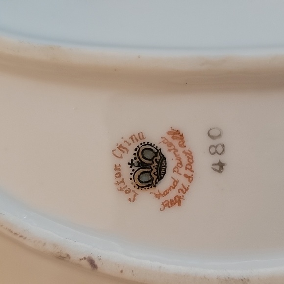 Lefton Handpainted bone dish - Picture 2 of 2